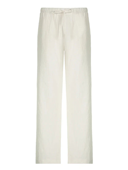 Comfortable High Waist Wide Leg Linen Pants