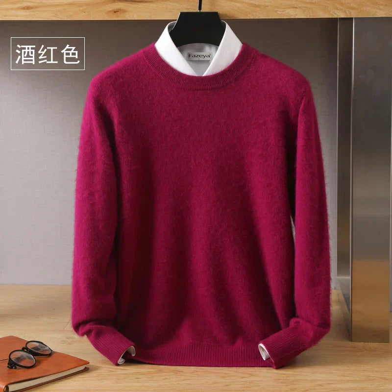 Luxurious Soft Crew Neck Cashmere Sweater