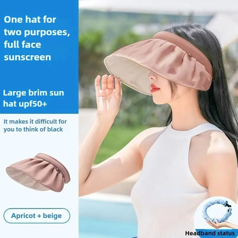 Packable Large Brim Sun Protection Hat - VogeLuxe
