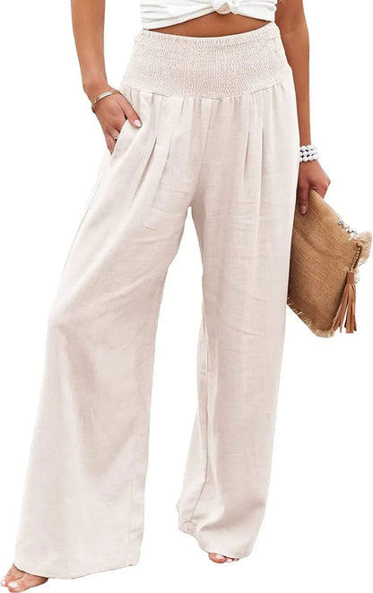 Soft & Chic Women's Cotton Elastic Pants