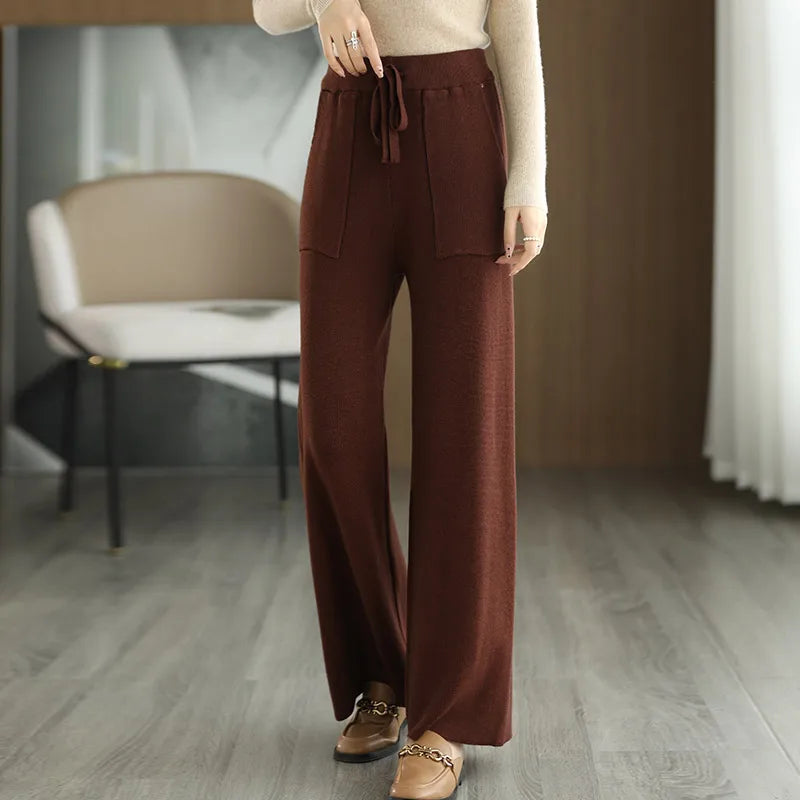 Comfy Wool Jogger Pants - BritishElegance