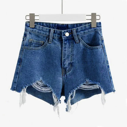 Comfy Women's Distressed Denim Summer Shorts