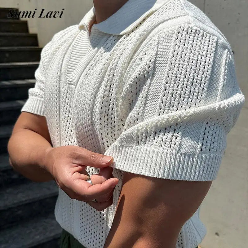 Lightweight Ventilated Polo Shirt for Men - BritishElegance