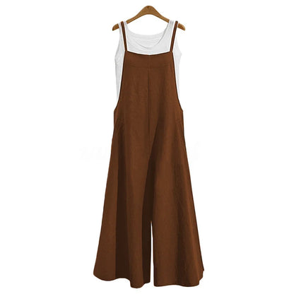 Relaxed Fit Summer Bib Romper