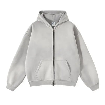 Premium Distressed Full Zip Urban Hoodie