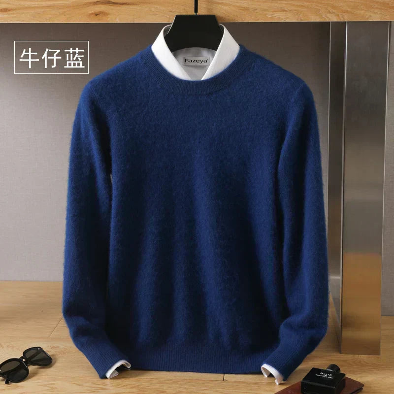 Luxurious Soft Crew Neck Cashmere Sweater