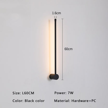 Sleek Gold Black LED Wall Lamp For Contemporary Homes