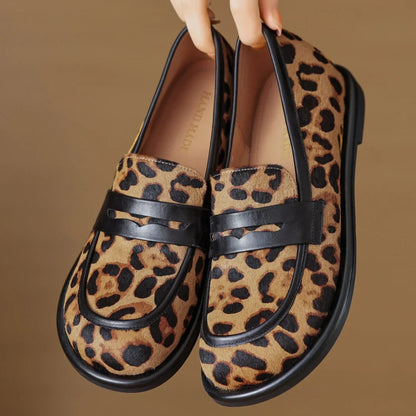 Luxury Leather Slip On Moccasin Shoes