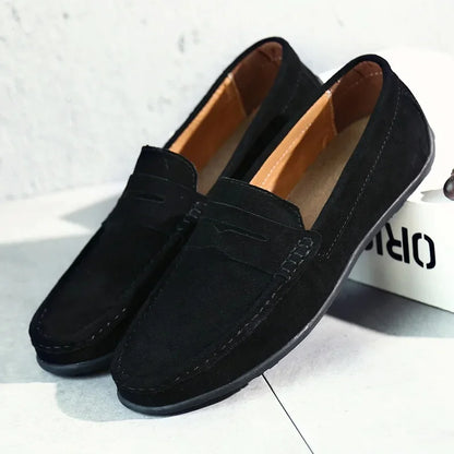 Easton | Classic Leather Slip On Loafers for Men