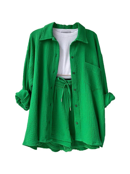 Easy Breezy 2-Piece Summer Muslin Suit Set