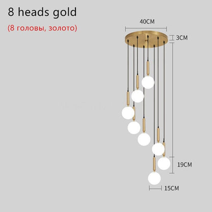 Elegant Glass Globe Chandelier