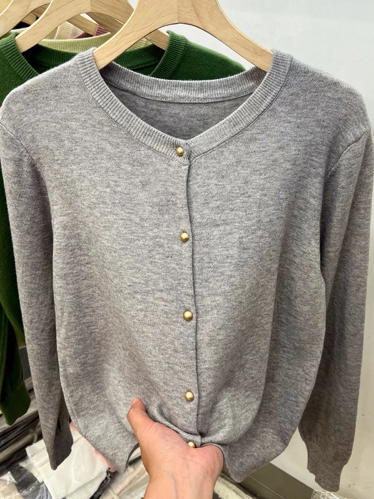 Soft Oversized Open Front Cardigan Sweater - BritishElegance
