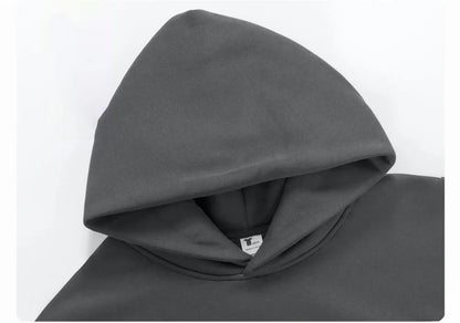 VogeLuxe | Men’s Minimalist Oversized Hoodie with Kangaroo Pocket