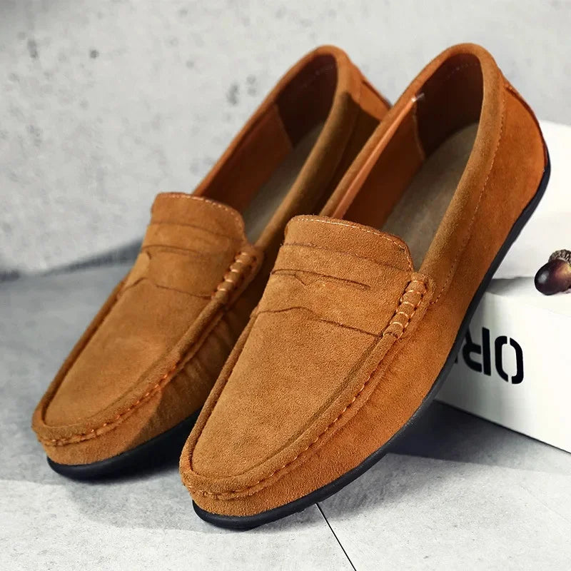 Easton | Classic Leather Slip On Loafers for Men
