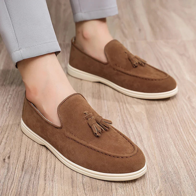 Premium Leather Slip On Loafers For Men - VogeLuxe
