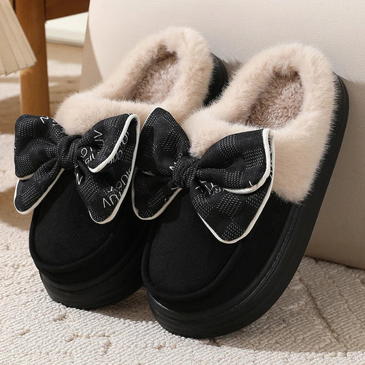 Comfortable Ladies Ribbon Soft Slippers - VogeLuxe