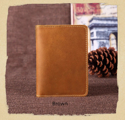 Real Leather Travel Passport Holder