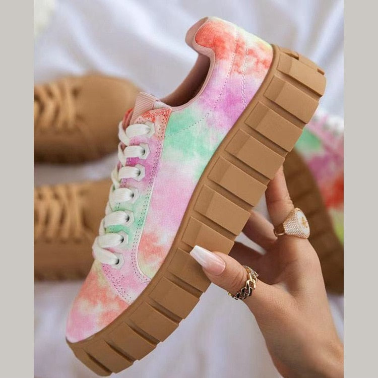 Comfy Women's Lace Up Chunky Sneakers