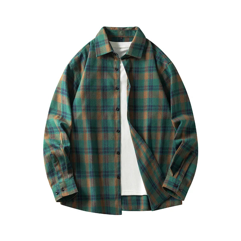 Comfortable Plaid Flannel Shirt - Cozy Cotton Long Sleeve