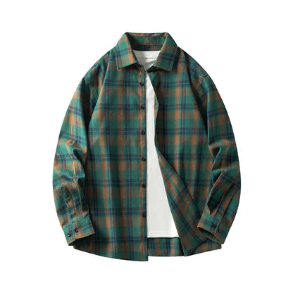Comfortable Plaid Flannel Shirt - Cozy Cotton Long Sleeve