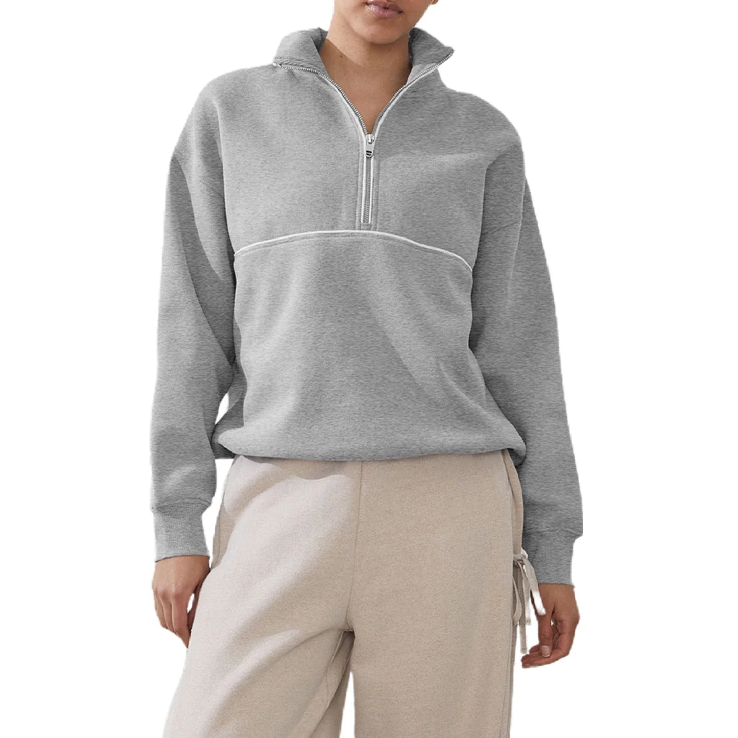 Casual Oversized Long Sleeve Pullover Sweatshirt