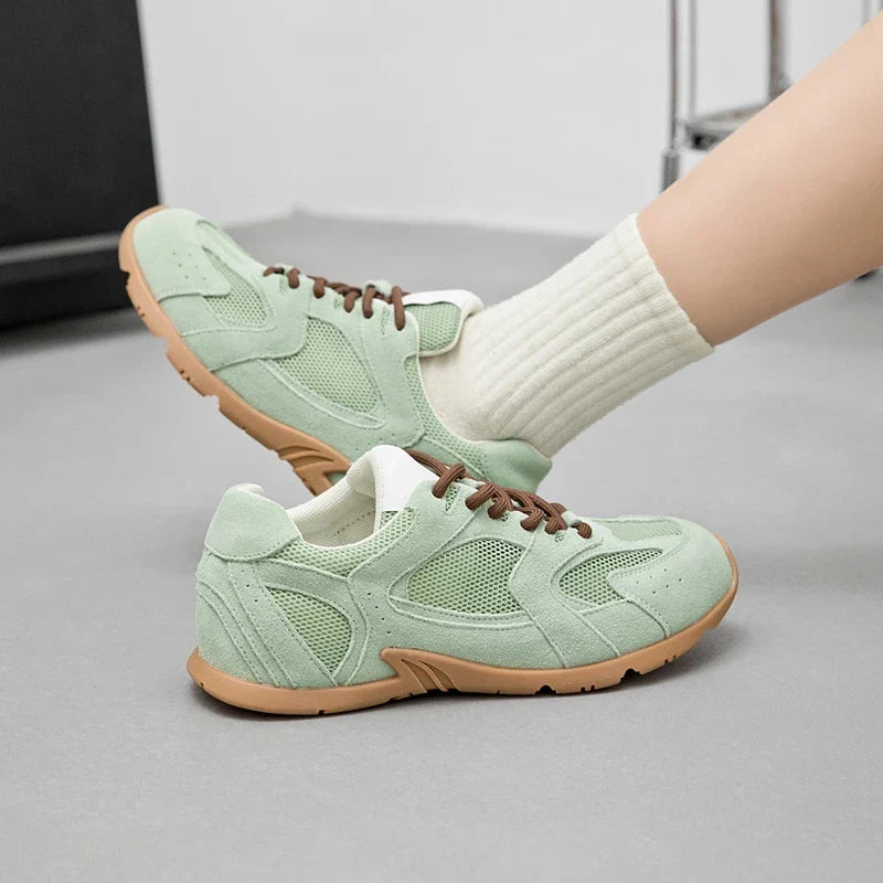 Classic Leather Low Top Sneakers for Women - VogeLuxe