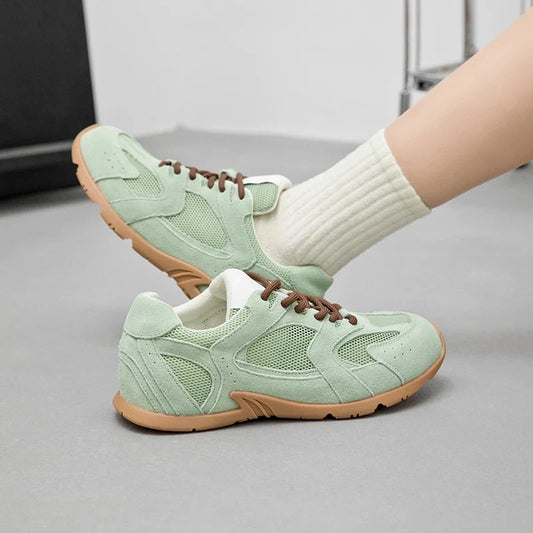 Classic Leather Low Top Sneakers for Women - VogeLuxe