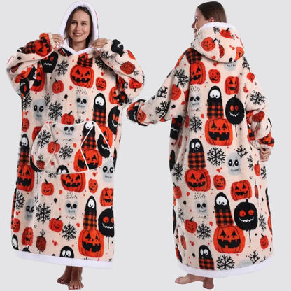 Cozy Wearable Hooded Blanket for Adults