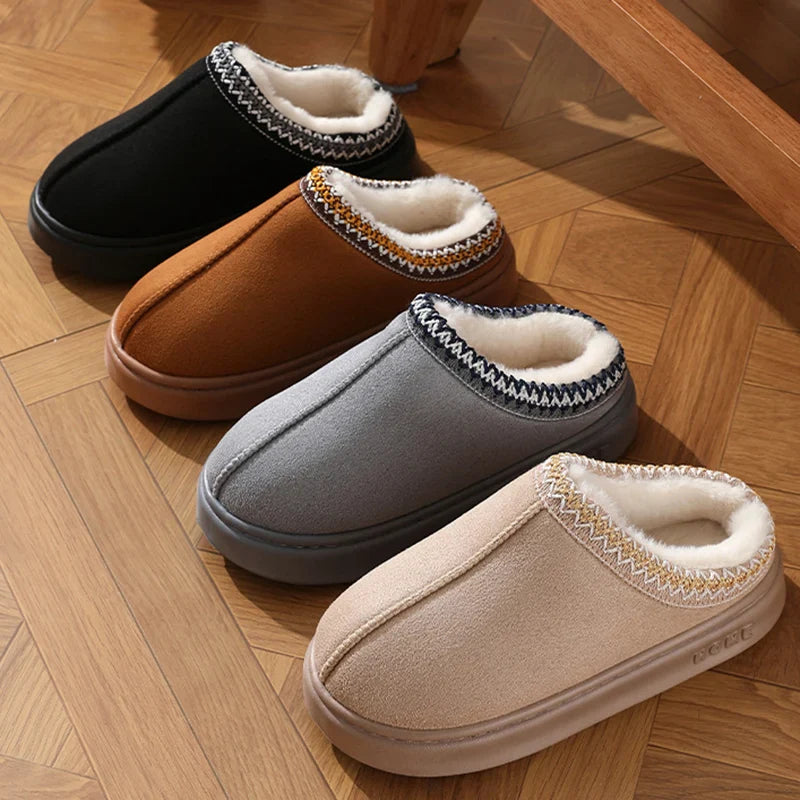 Cozy Fleece Unisex Slippers – Warm Comfortable Soft Insoles - VogeLuxe