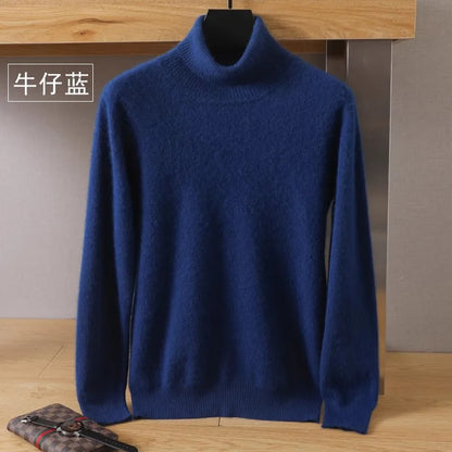 Luxury Soft Men's Cashmere Crew Neck Sweater