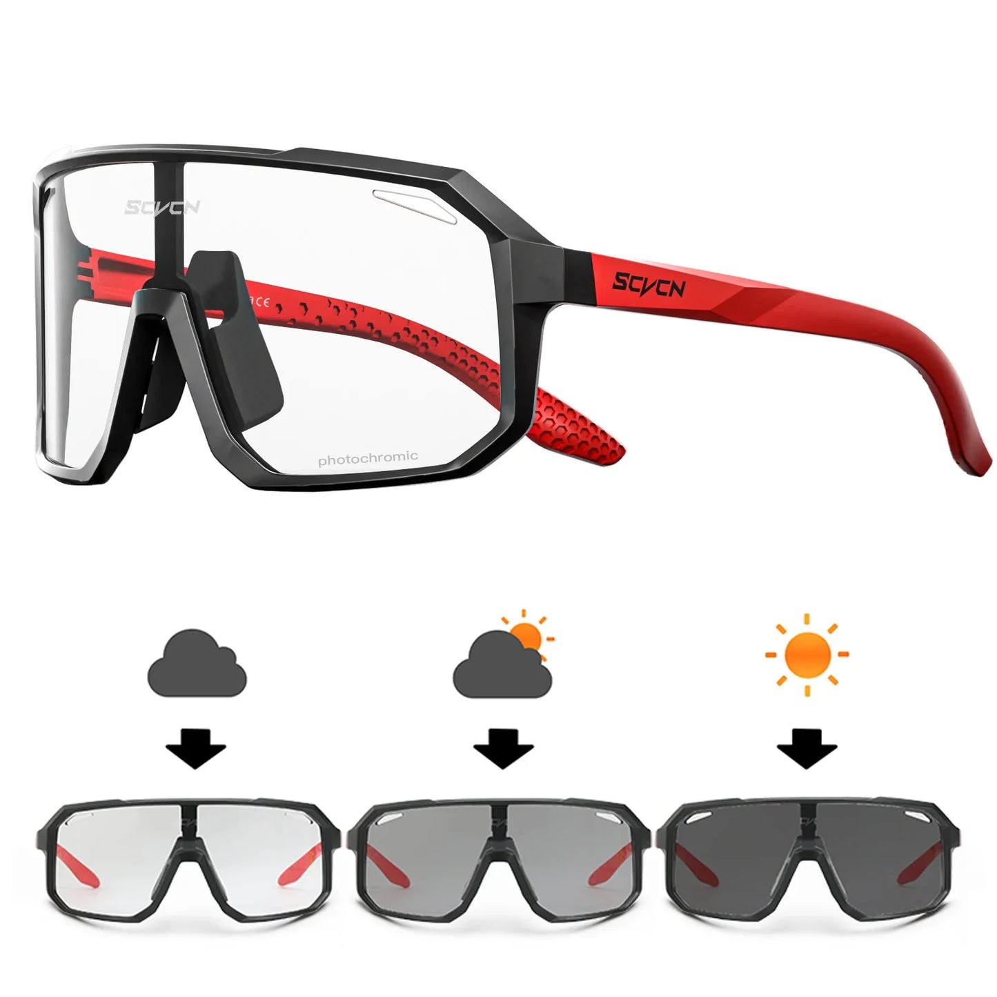 Men's Polarized Bike Sunglasses - Lightweight Athletic Shades