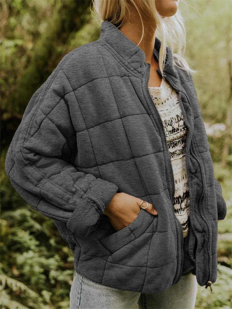 Rasmine | Chic Padded Zip Up Jacket - VogeLuxe