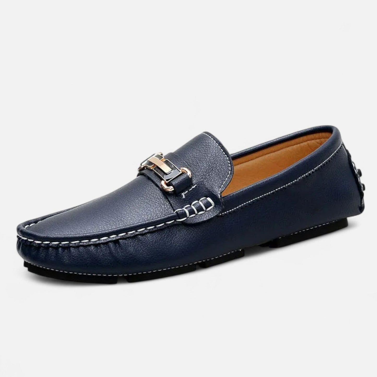 VogeLuxe | Men’s Leather Horse Bit Driving Loafers
