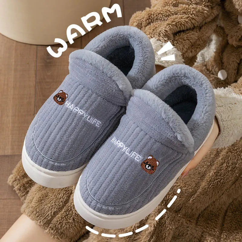 Cozy Fleece Slippers for Women - Warm Non-Slip House Shoes - VogeLuxe