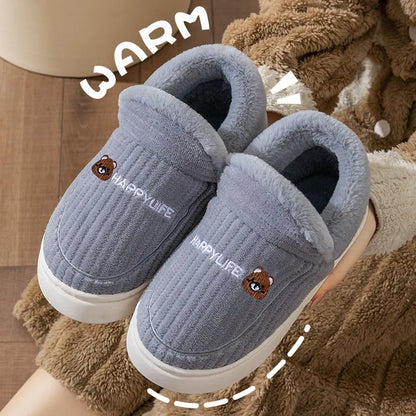 Cozy Fleece Slippers for Women - Warm Non-Slip House Shoes - VogeLuxe