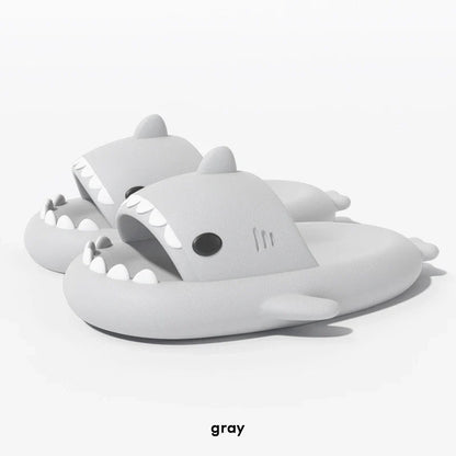 Comfy Shark Foam Slides - Thick Grip, Fun Design