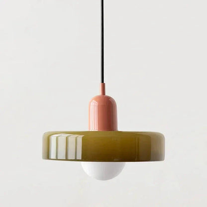 Elegant Glass Drop Pendant Light With LED