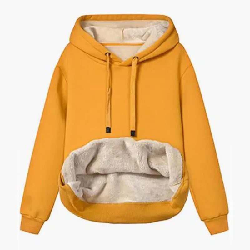 Cozy Women's Fleece Hooded Jacket for Autumn Winter