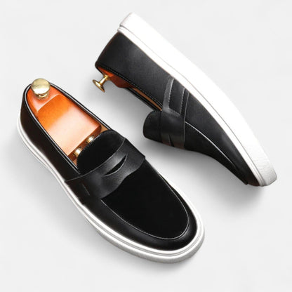 VogeLuxe | Men’s Hybrid Leather Penny Loafers