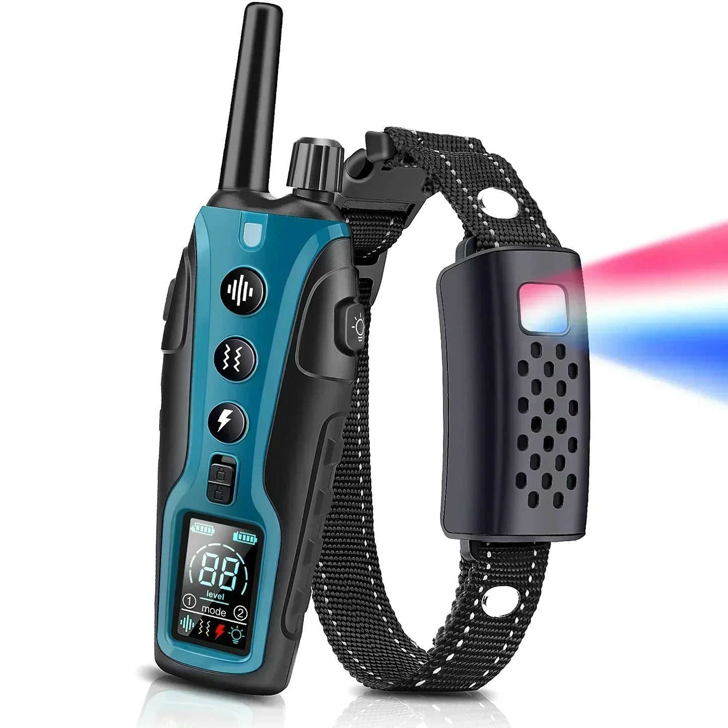 SafeWalk Dog Collar With 2 LED Lights For Night Walking - VogeLuxe
