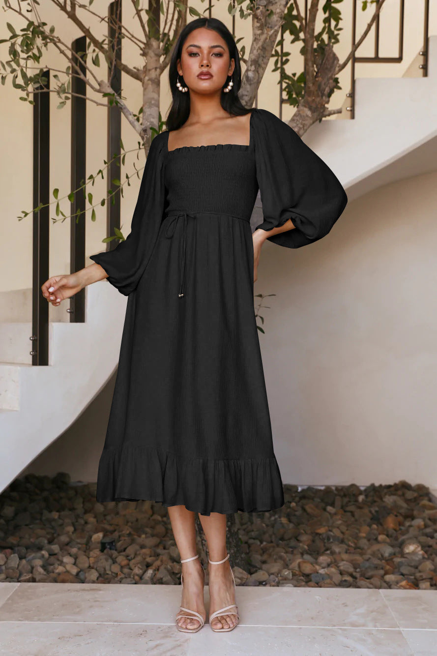 Relaxed Fit Floral Midi Dress for Women