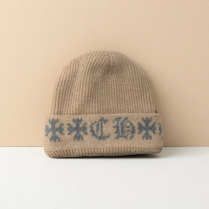 Cosy Graphic Beanie - Warm Winter Knit Cap