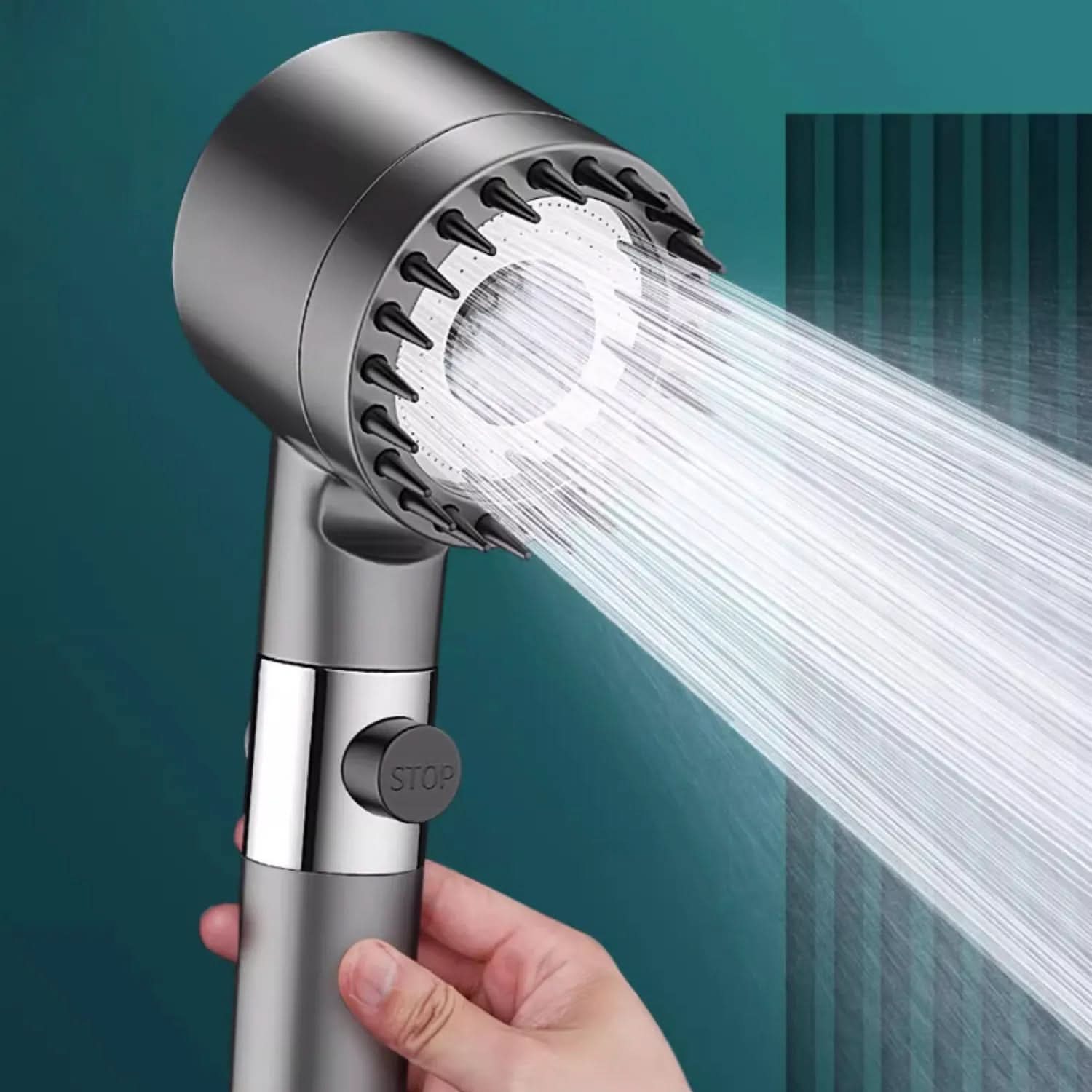 Powerful Shower Head with Pause Button - VogeLuxe