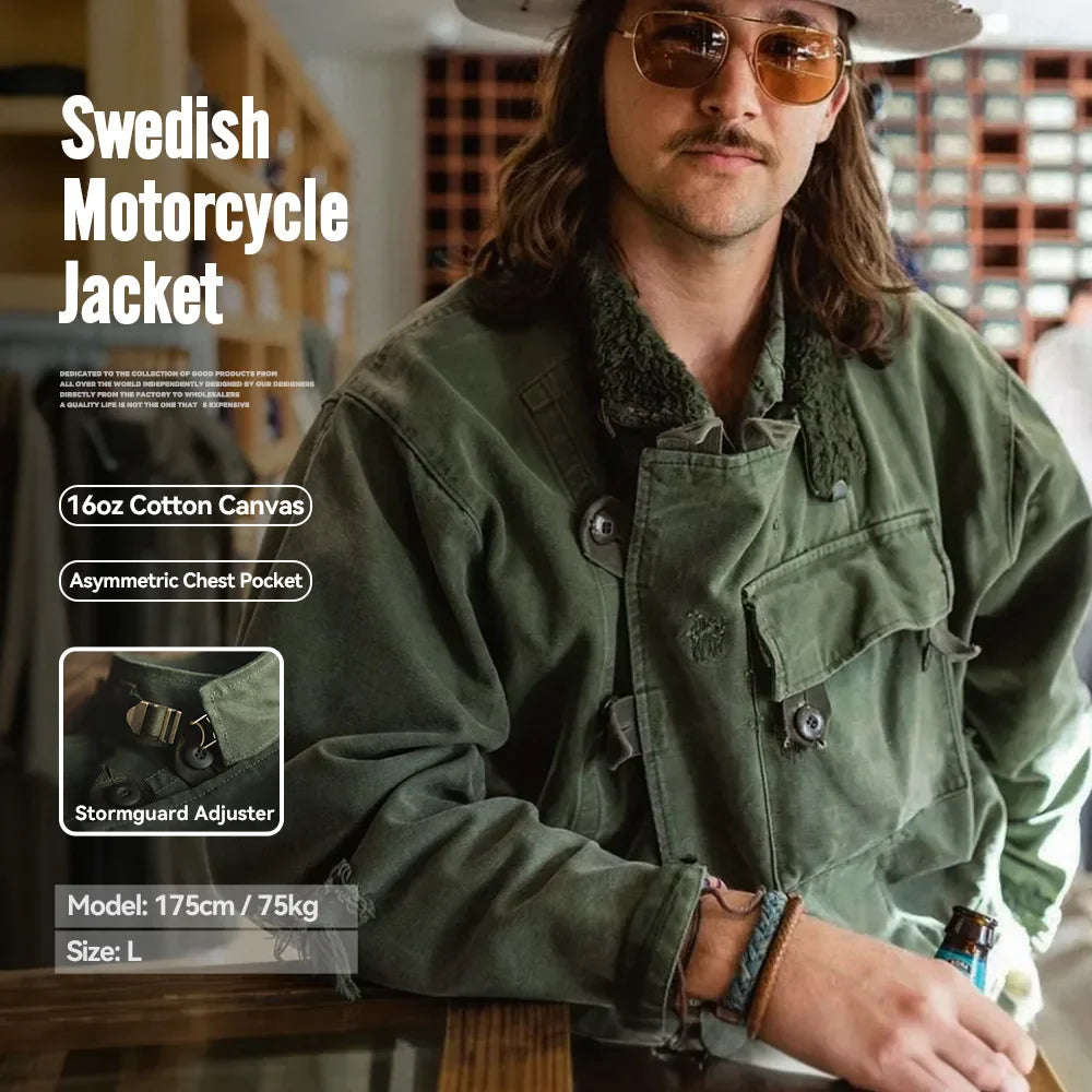 Rugged Water Resistant Biker Jacket Men - VogeLuxe