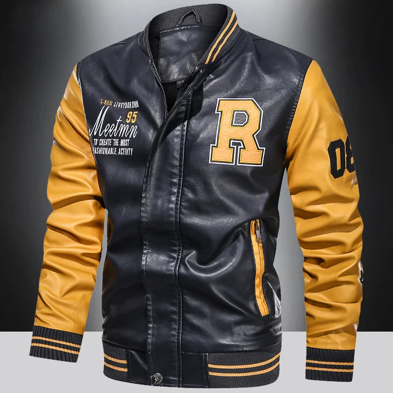 Stylish Mens Biker Leather Jacket