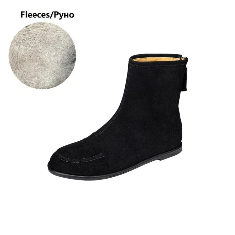 Luxury Suede Chelsea Boot Ankle Shoes