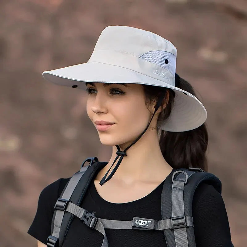 Lightweight Foldable Women's Sun Hat - UV Protective Cap - BritishElegance