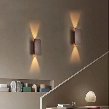 Modern 2 Head Black LED Wall Sconce Light - BritishElegance