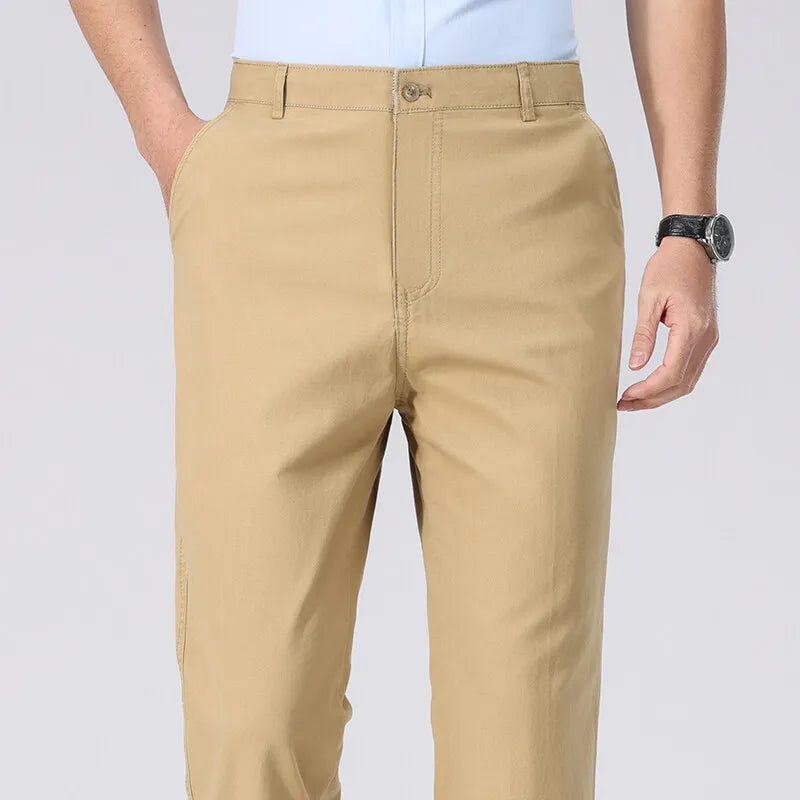 Men's Slim Fit Comfort Chino Pants - VogeLuxe