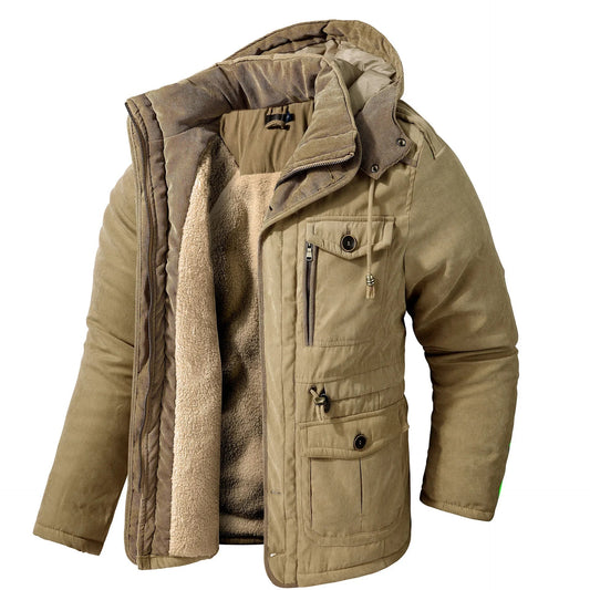 Warm Waterproof Parka Jacket with Fleece Lining - BritishElegance
